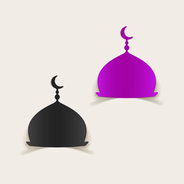 Élément de conception de mosquée — Image vectorielle