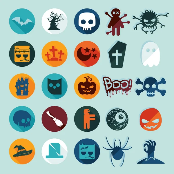 Halloween pictogrammen — Stockvector