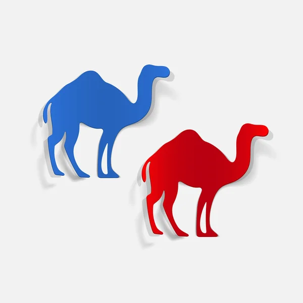 Camel realistische element — Stockvector