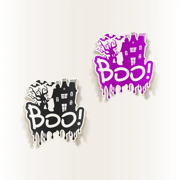 Boo ontwerpelement — Stockvector