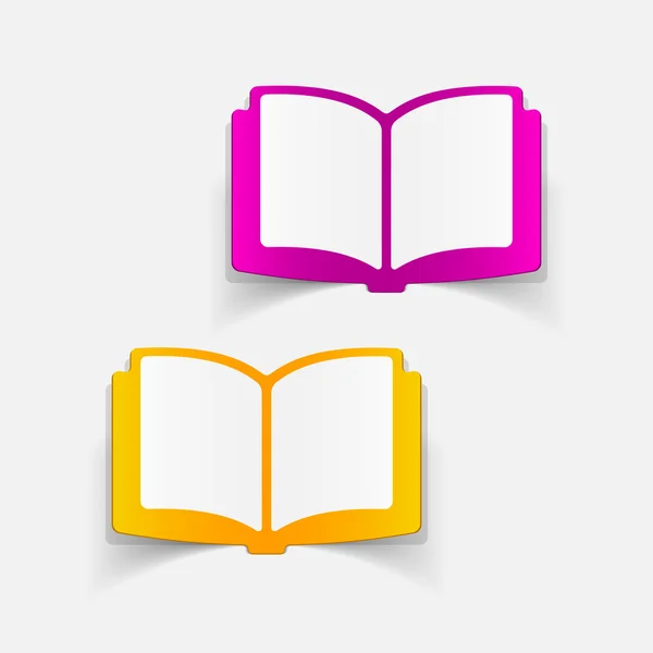 Elemento de diseño libro — Vector de stock