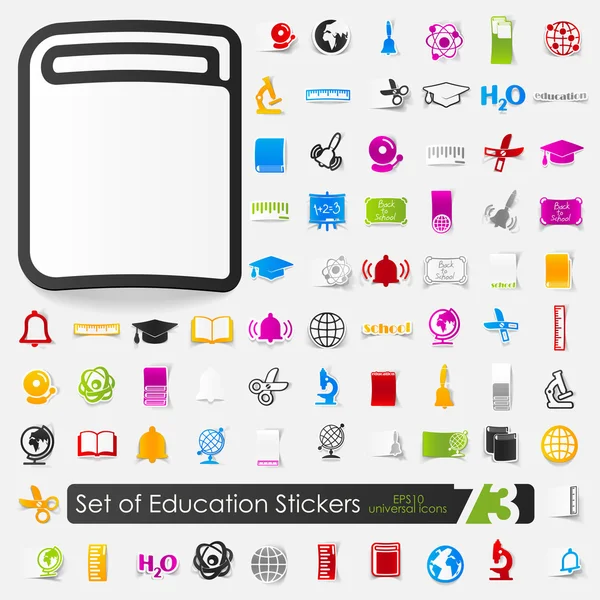 Iconos educativos — Vector de stock