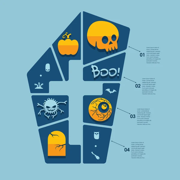 Plansza Halloween — Wektor stockowy