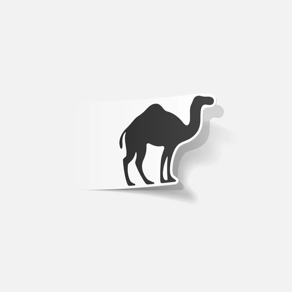 Camel Realistic element — Stock Vector