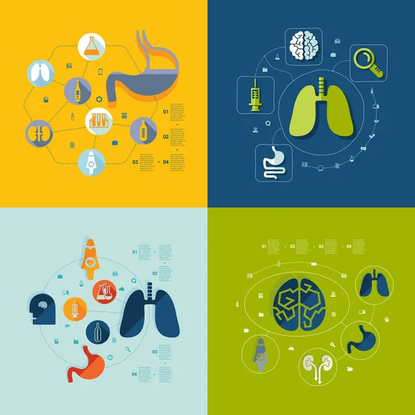 Medizinische Infografik — Stockvektor