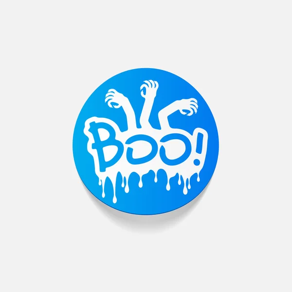 Boo στοιχείο σχεδίασης — Διανυσματικό Αρχείο