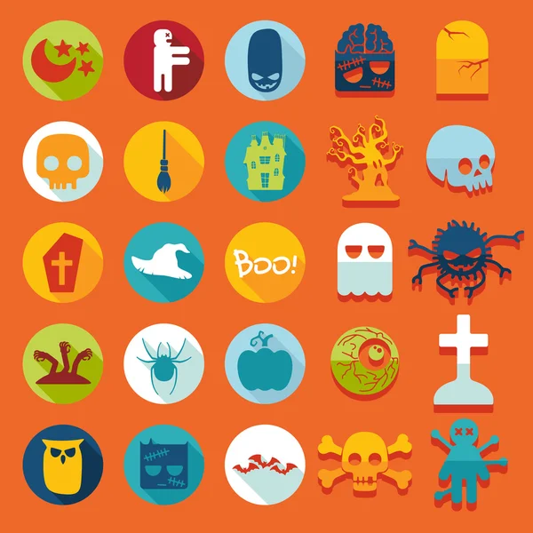 Halloween icons — Stock Vector