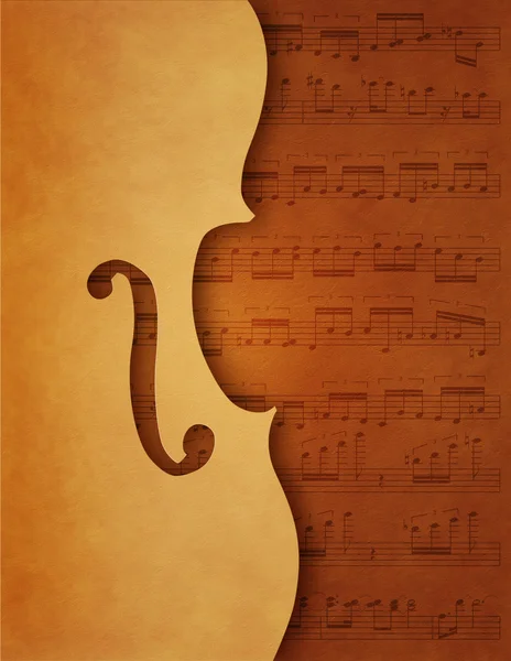 Musical background with violin motive — Stock Photo, Image