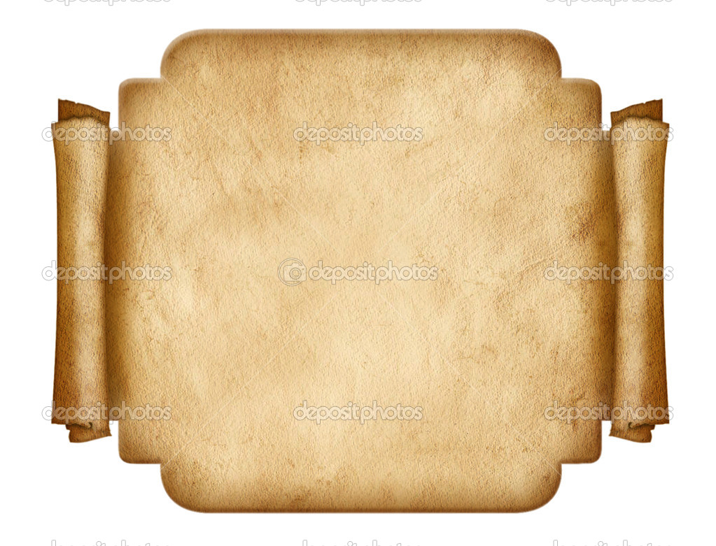 Old Paper Scroll Sheet Isolated on White Stock Vector - Illustration of  certificate, blank: 184748546