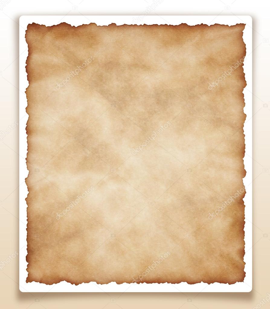Old paper isolated on white XXL