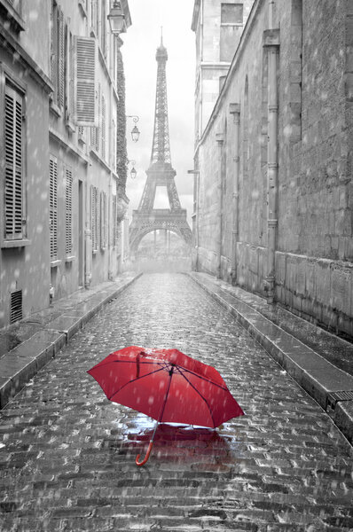 Tour Eiffel vue de la rue de Paris — Photo