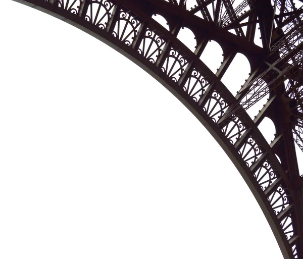 Torre Eiffel peças isoladas em branco — Fotografia de Stock