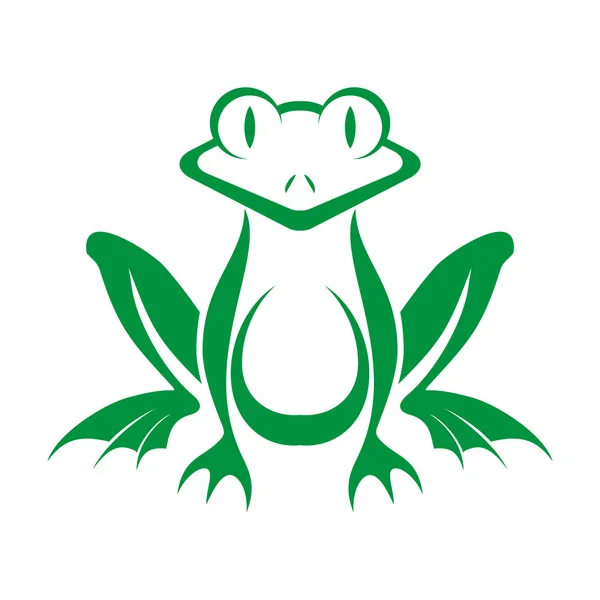 Смішні жаби зелені — стоковий вектор