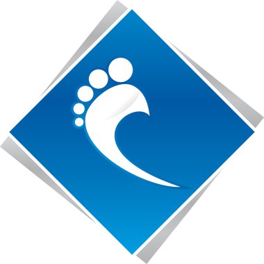ayak hastalıkları uzmanı ayak mavi logo