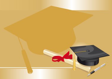 üniversite derecesi kolej tebrik kartı gold.cdr