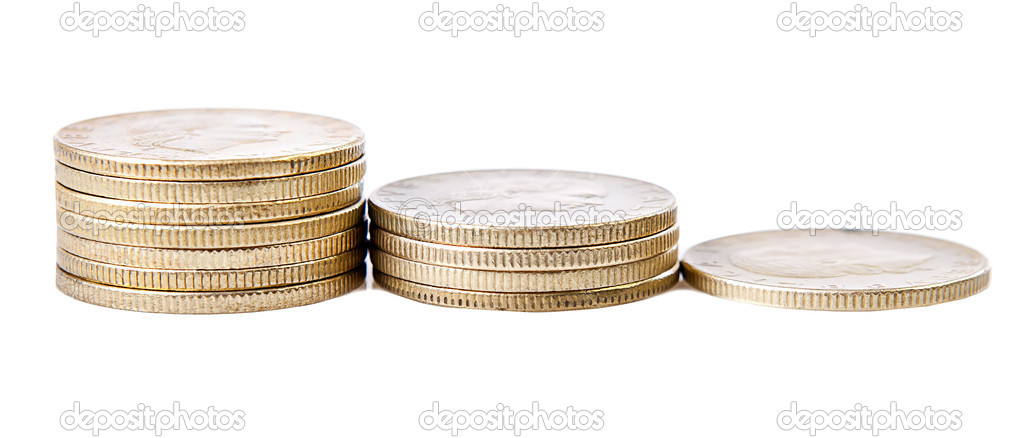 money isoleted on a white background