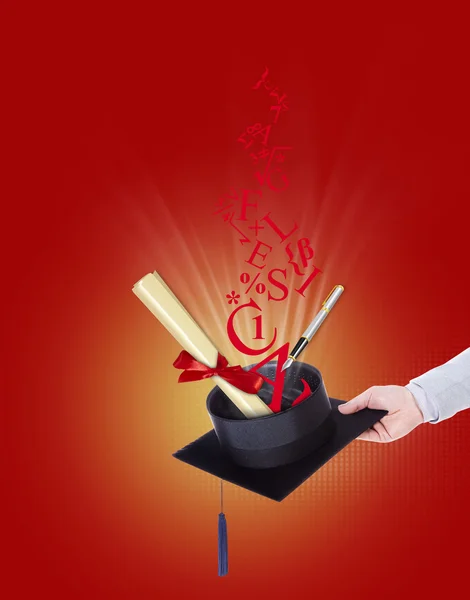 Illustrazione del college di laurea — Foto Stock