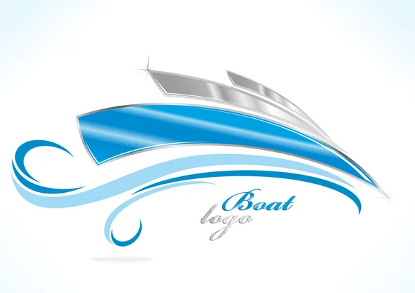 Бізнес човен логотип — стокове фото