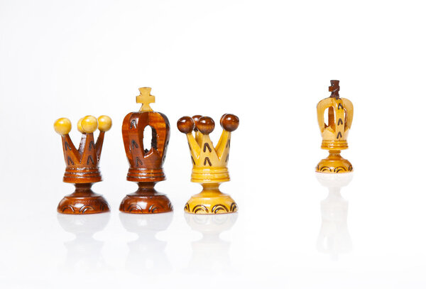 black King betrays White king whit the two queens