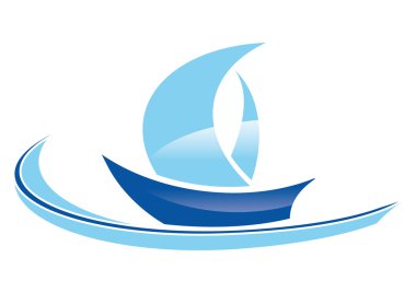 Mavi yelken tekne