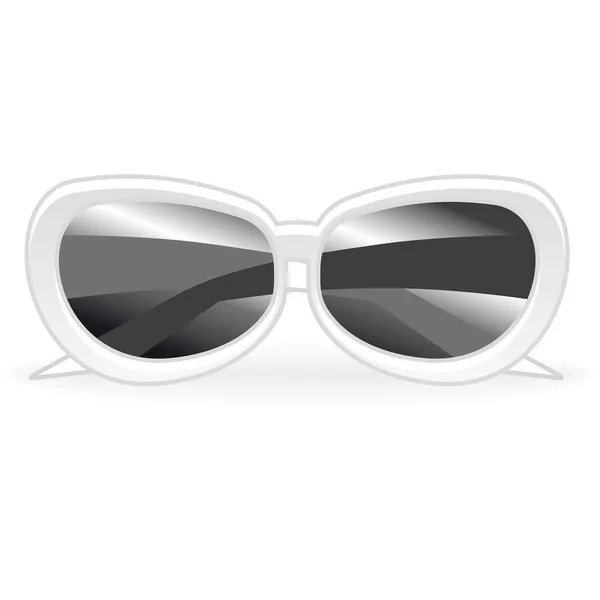 Óculos de sol brancos — Vetor de Stock