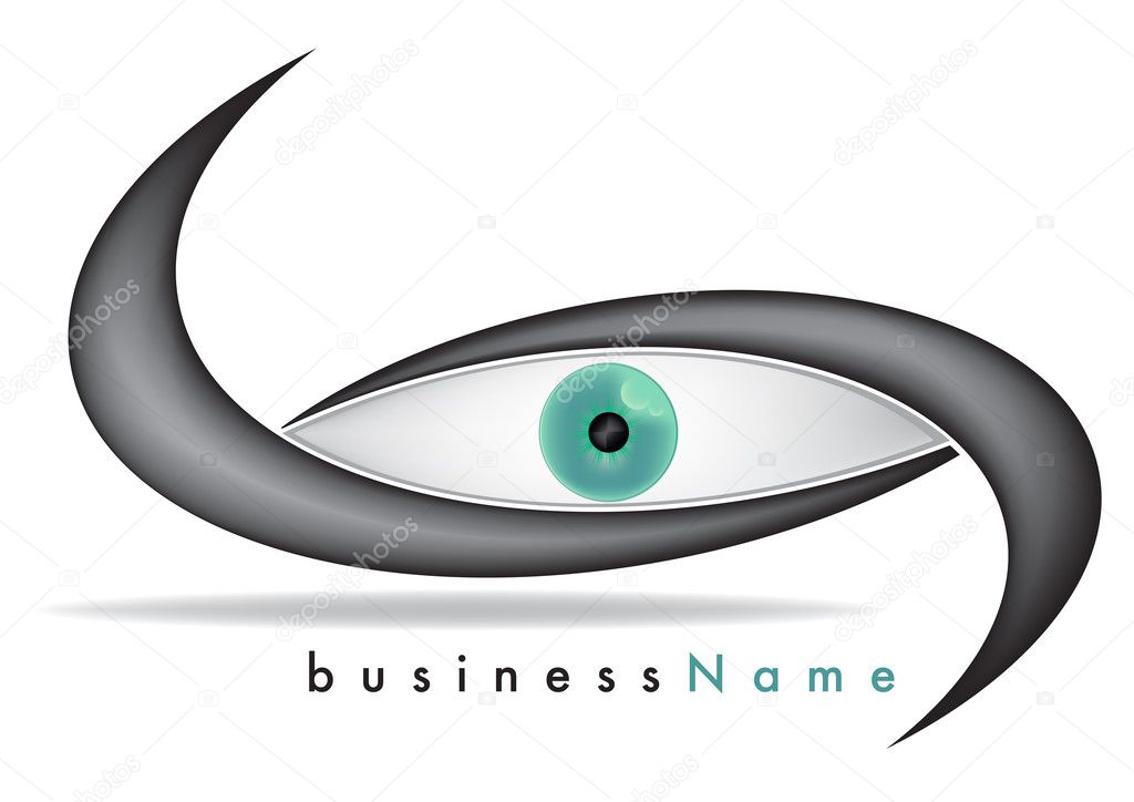 Eye brand for medical company with eyeball