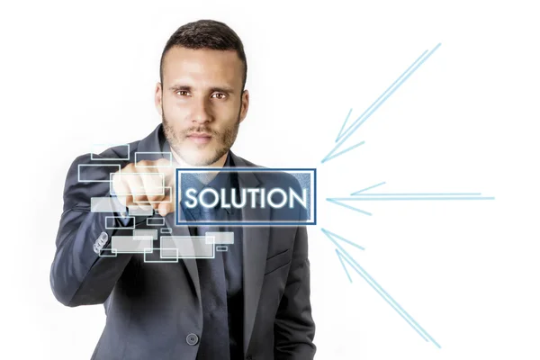 Businessman solution — Stock Photo, Image