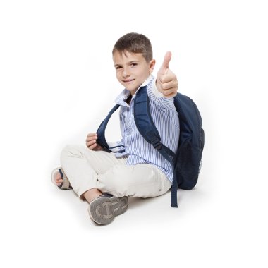 başparmak yukarıya oturma ile öğrenci