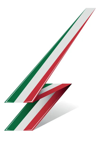 Italia freccia — Vettoriale Stock