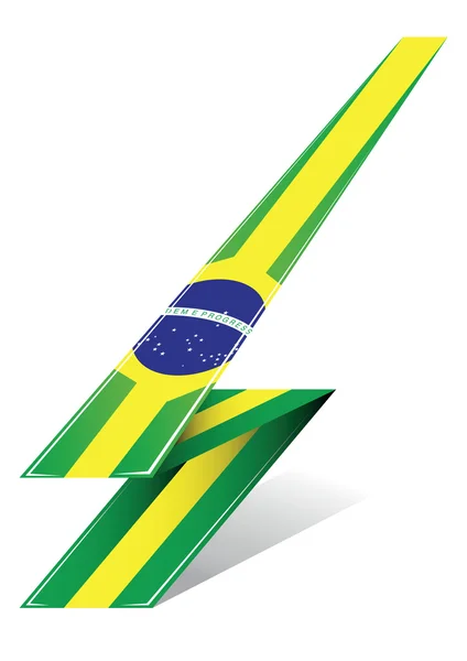 Flecha Brasil — Vector de stock