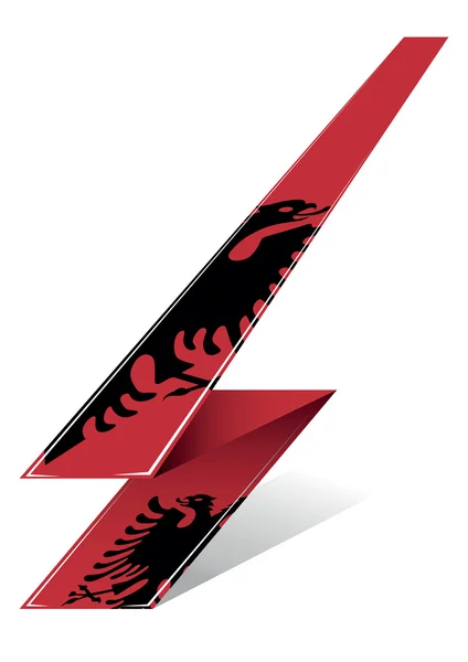 Albania flecha — Vector de stock