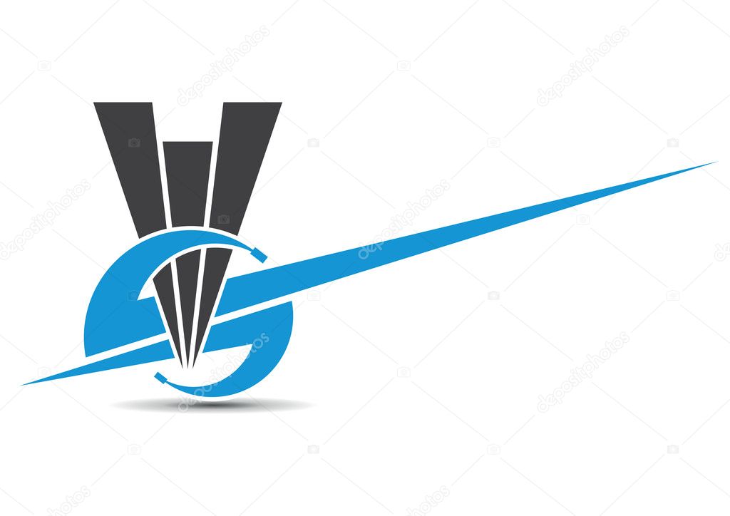 Triangular call center with blue sky headphones