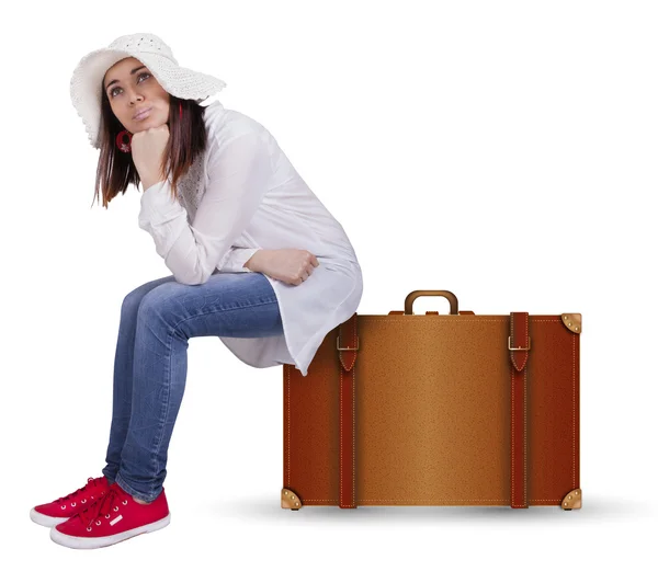 Sad traveler — Stock Photo, Image