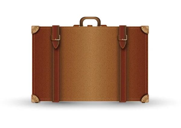 Kožený kufr vontage — Stock fotografie