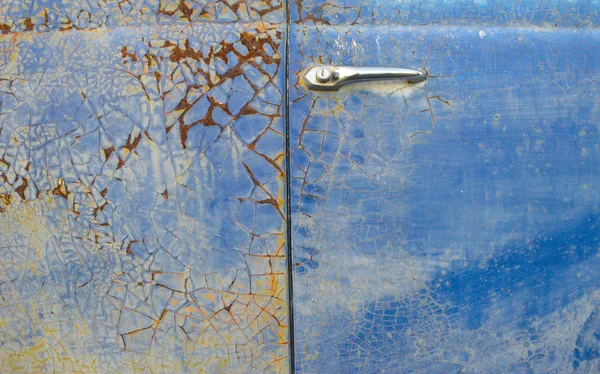 Rusting Blue Paint — Stock Photo, Image