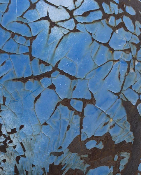 Rusting Blue Paint — Stock Photo, Image