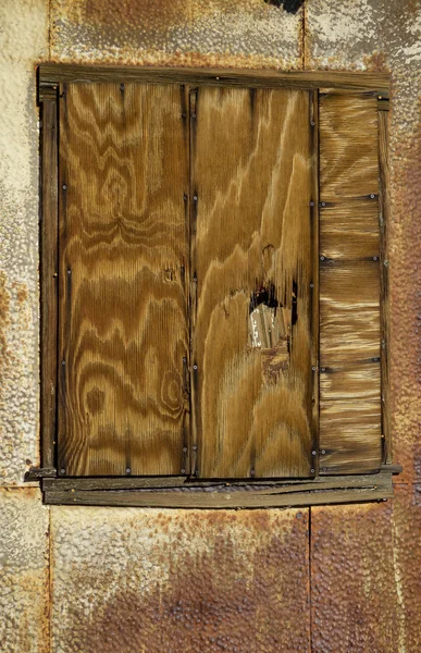 Boarded up Window — Stock Photo, Image