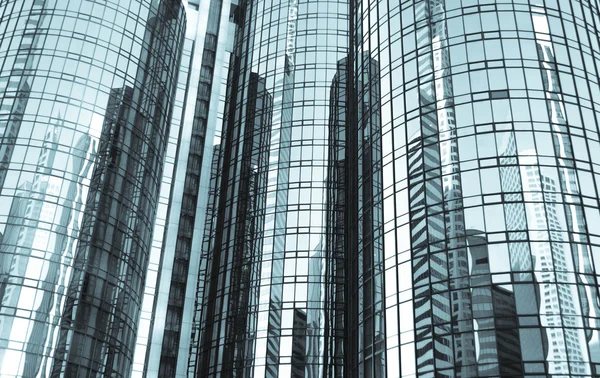 Skyscraper reflected — Stock Photo, Image