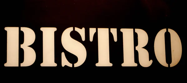 Bistro sign — Stock Photo, Image
