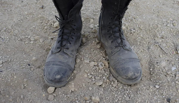 Dusty boots — Stock Photo, Image