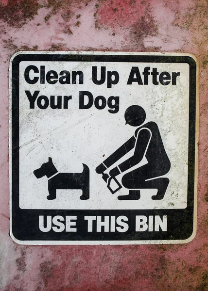 Clean up after your dog — Stock Photo, Image
