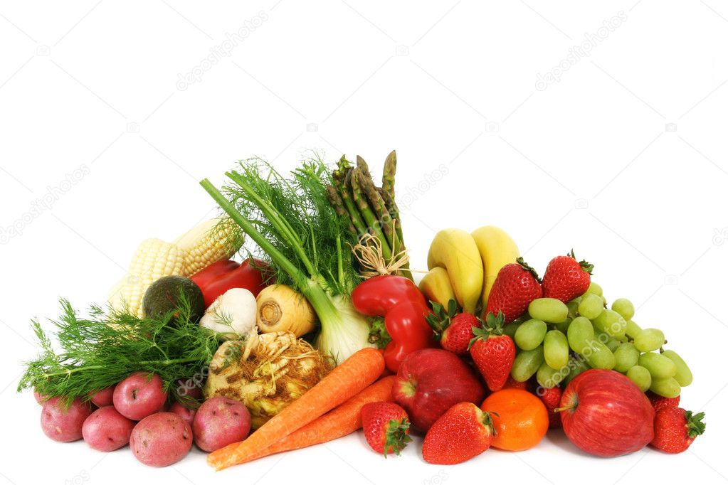 Fresh fruits and vegetables