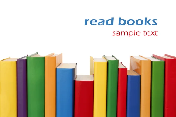 Colorful books border — Stock Photo, Image