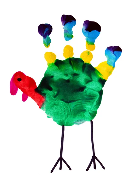 Thanksgiving Turkije kind kunst — Stockfoto