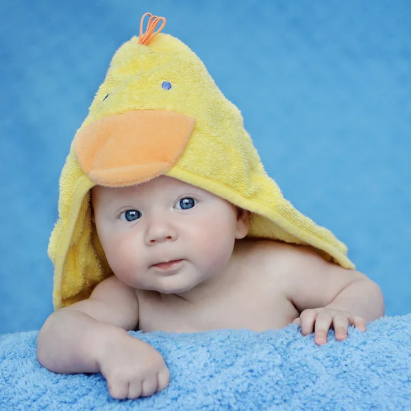 Retrato adorável de bebê de três meses — Fotografia de Stock