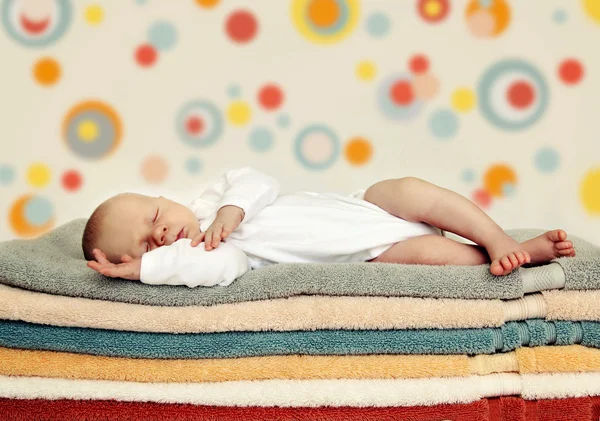 Sleeping newborn baby — Stock Photo, Image