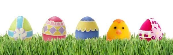 Eggs in grass — Stock Photo, Image