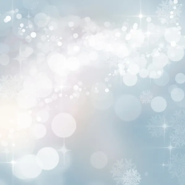 Brillante fiesta de Navidad invierno bokeh luces fondo — Foto de Stock