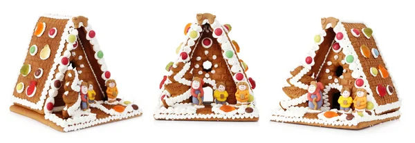 Noel gingerbread ev dekorasyonu — Stok fotoğraf