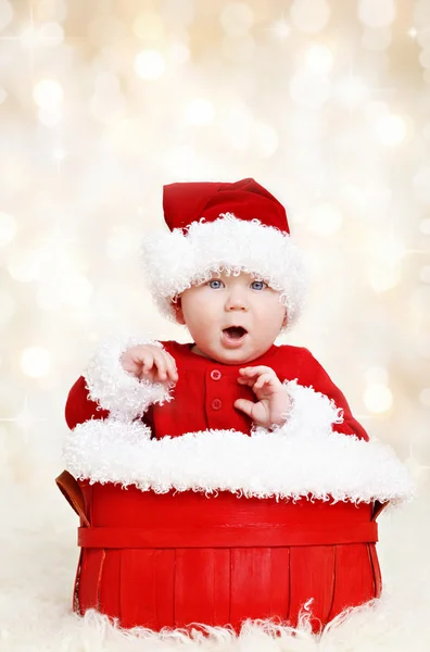 Feliz bebê de Natal de Santa — Fotografia de Stock